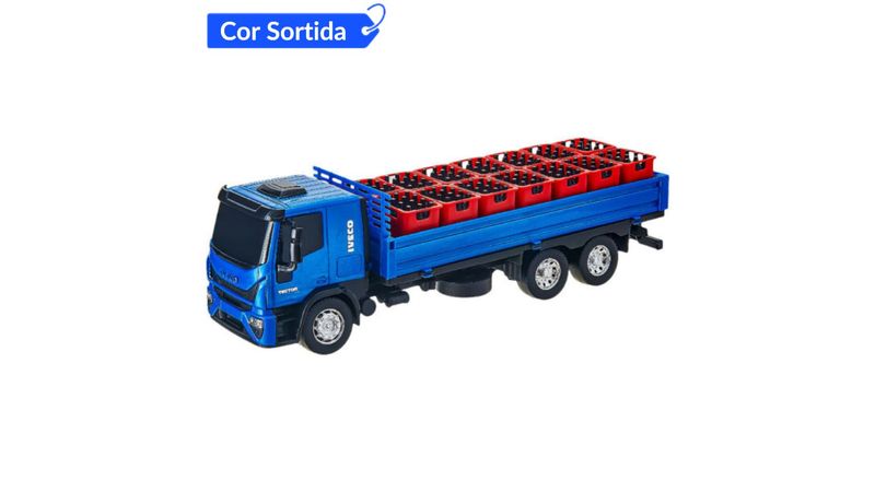 Brinquedo Caminhão Iveco Hi Way Tanque Azul
